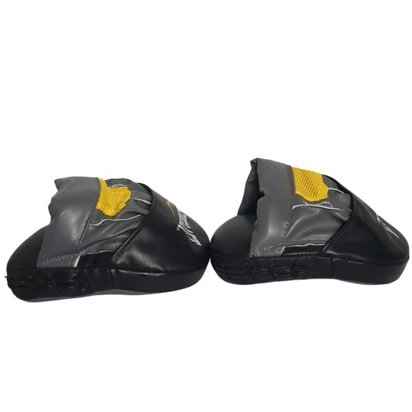 Everlast Punch Focus Mitts Training Pair Gray/Black Boxing MMA - Picture 3 of 7